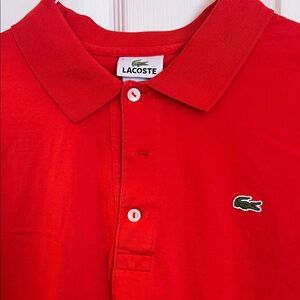 Lacoste Vibrant Red Polo Shirt